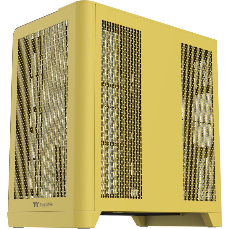 Load image into Gallery viewer, Thermaltake view 390 air butter caramel midi tower behuizing (geel | 2x usb-a | 1x usb-c | tempered glass)

