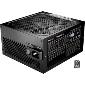 Be quiet! power zone 2 modulaire 850 watt voeding (zwart, 1x 12v-2x6, 3x pcie)