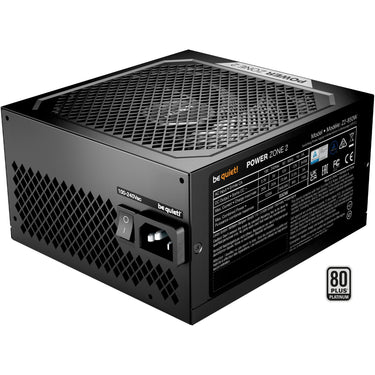 Be quiet! power zone 2 modulaire 850 watt voeding (zwart, 1x 12v-2x6, 3x pcie)