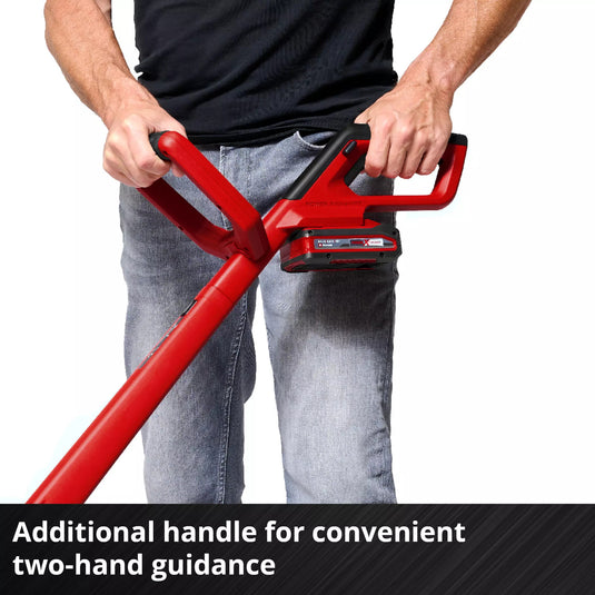 Einhell accu grastrimmer gc-ct 18 2411 li p-solo (rood zwart, accu en oplader niet inbegrepen)