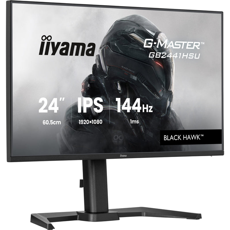 Load image into Gallery viewer, Iiyama g-master black hawk gb2441hsu-b1 23.8 gaming monitor (zwart, hdmi, displayport, 2x usb-a, usb-b, 144 hz)
