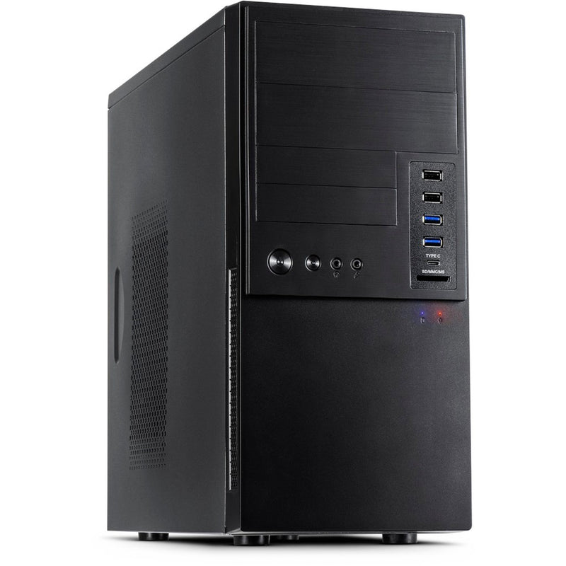 Load image into Gallery viewer, Inter-tech it-6865 midi tower behuizing (zwart | 4x usb-a | 1x usb-c)
