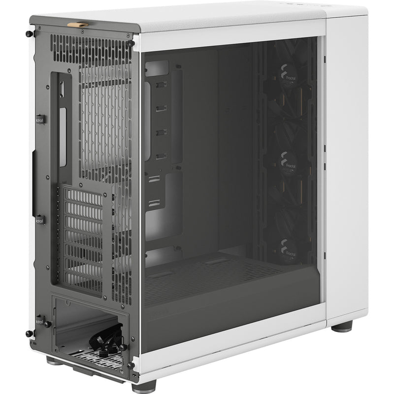 Cargue la imagen en el visor de la galería, Fractal design north xl rc chalk white tg clear midi tower behuizing (wit houtkleur | 2x usb-a | 1x usb-c | tempered glass)
