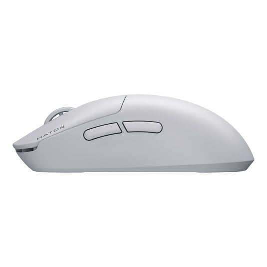 Hator quasar 3s ultima 8k wireless gaming muis (wit, 30 000 dpi, 2.4 ghz bluetooth usb)