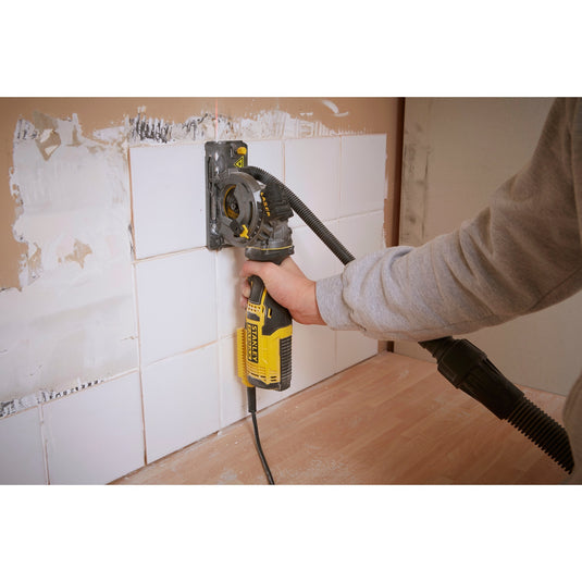 Stanley fatmax 650w multimateriaalzaag handcirkelzaag (geel zwart, met koffer)