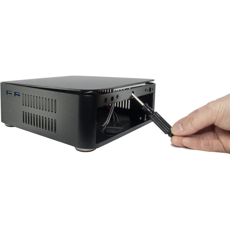 Load image into Gallery viewer, Inter-tech itx a80 htpc behuizing (zwart | 2x usb-a)
