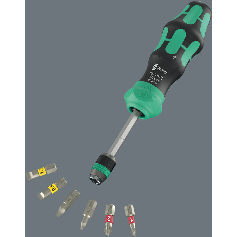 Load image into Gallery viewer, Wera kraftform kompakt 26 ra-r met etui, 6‑delig bitset (zwart groen)
