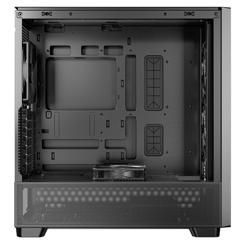 Load image into Gallery viewer, Antec flux midi tower behuizing (zwart | 2x usb-a | 1x usb-c | tempered glass)
