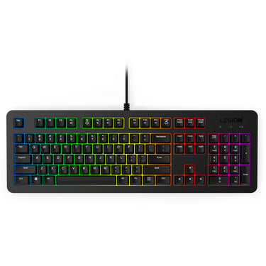 Lenovo legion k310 rgb gaming toetsenbord (zwart, us lay-out (qwerty), membraan, 100%, membraan switch, rgb, usb)
