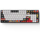 Iqunix f97 graffiti diary wireless mechanical keyboard (zwart, us lay-out (qwerty), cherry mx brown, 96%, rgb leds, hot-swappable, pbt, 2.4ghz | bluetooth 5.1 | usb-c)