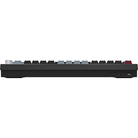 Montech mkey pro darkness rgb mechanisch toetsenbord (zwart, us lay-out (qwerty), gateron g pro brown, 75%, hot-swappable, rgb, double-shot pbt, usb-c | 2.4 ghz | bluetooth 5.2)