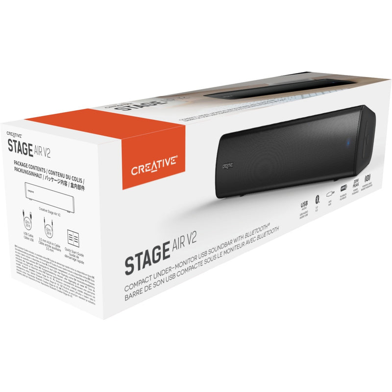 Load image into Gallery viewer, Creative stage air v2 soundbar (zwart, bluetooth)
