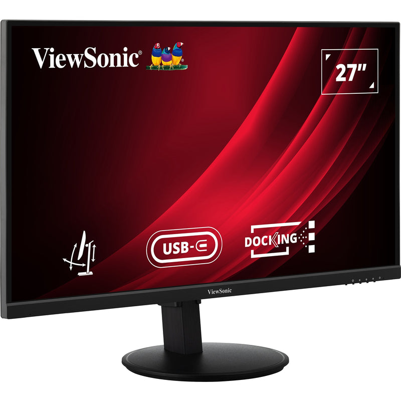 Load image into Gallery viewer, Viewsonic vg2709u-2k dockingmonitor met dubbele luidsprekers en daisy chain 27 (zwart (mat), 1x hdmi, 1x displayport, 1x displayport uit, usb-c, usb-a ,100hz)
