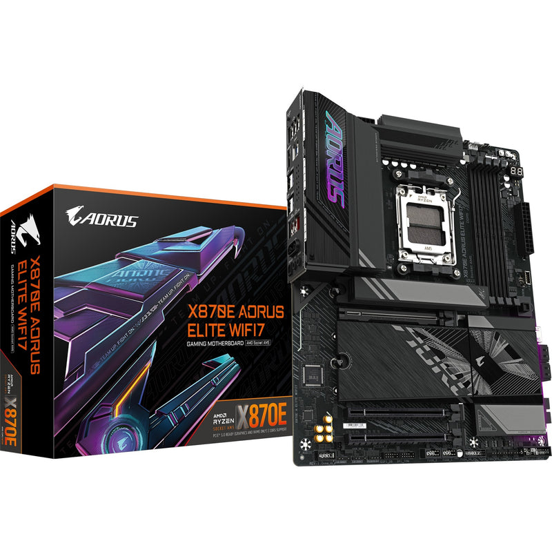 Load image into Gallery viewer, Gigabyte x870e aorus elite wifi7 socket am5 moederbord (zwart, raid, 2.5gb-lan, wi-fi 7, bt, sound, atx)

