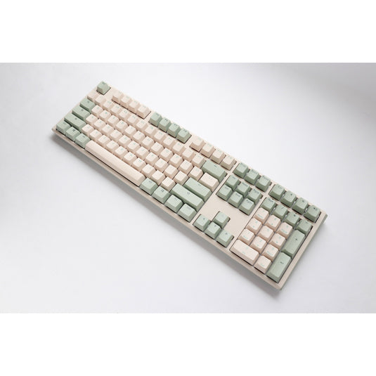 Ducky one 3 matcha, toetsenbord (crème groen, us lay-out, cherry mx brown, pbt double shot, hot swap)