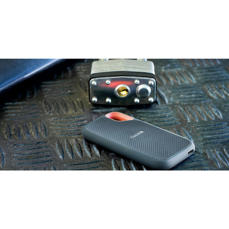 Afbeelding laden in galerijviewer, Sandisk extreme portable v2, 2 tb externe ssd (zwart oranje, sdssde61-2t00-g25, usb-c)
