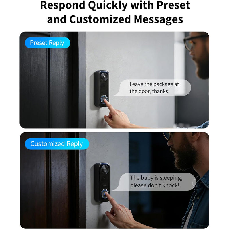 Laden Sie das Bild in Galerie -Viewer, Aqara doorbell camera g400 select wired - 2k deurbelcamera met poe
