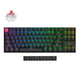 Keychron k8x-b1 rgb mechanisch toetsenbord (zwart, us lay-out (qwerty), super red, 80% (tkl), rgb, cherry double-shot pbt keycaps, bluetooth | usb-c)