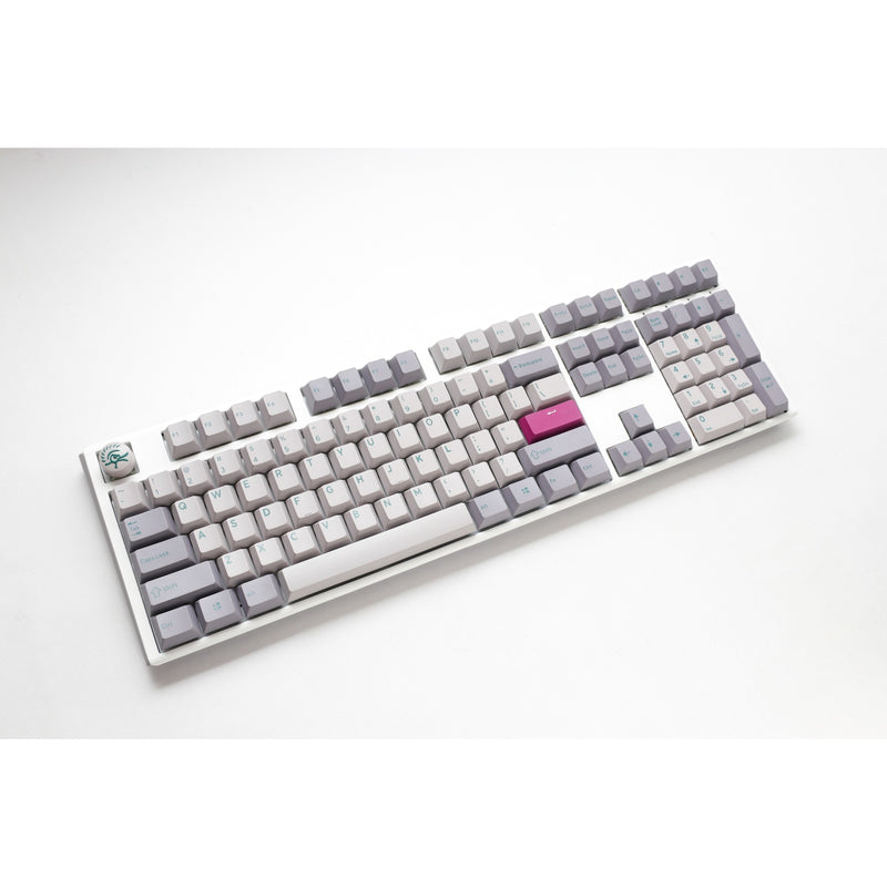 Load image into Gallery viewer, Ducky one 3 mist grey, toetsenbord (lichtgrijs, us lay-out, cherry mx red, rgb led, double-shot pbt, hot-swappable, quack mechanics)
