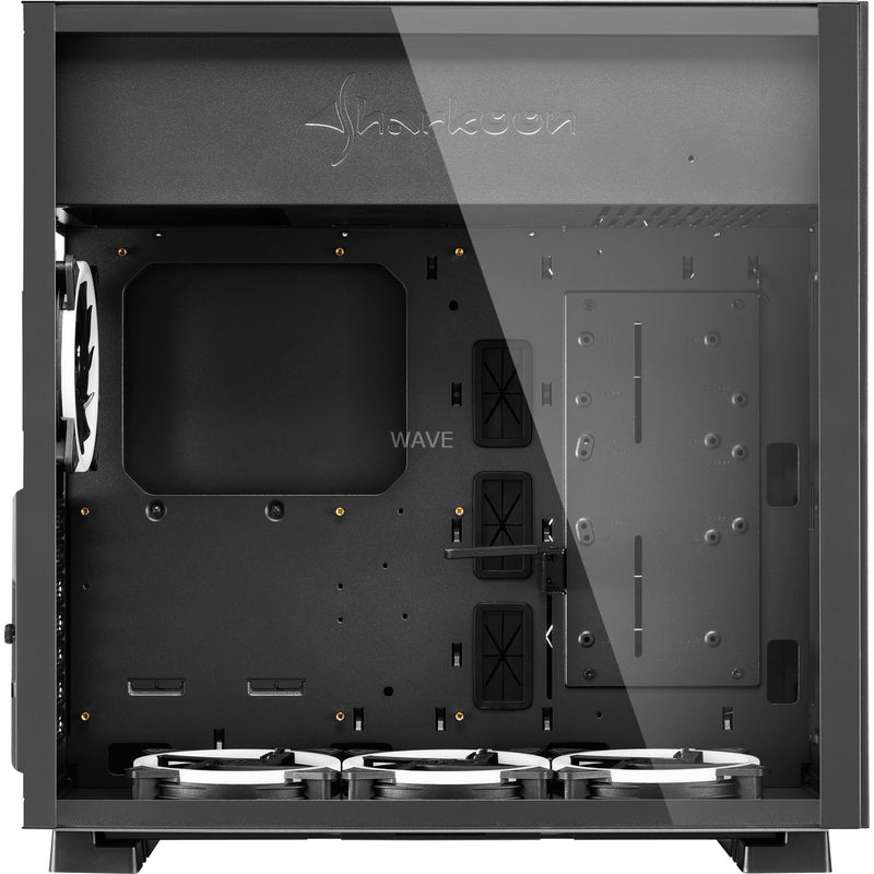 Load image into Gallery viewer, Sharkoon pure steel rgb midi tower behuizing (zwart | 2x usb-a | rgb | window)
