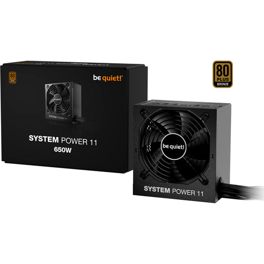 Be quiet! system power 11 650 watt voeding (zwart, 1x 12vhpwr, 2x pcie)