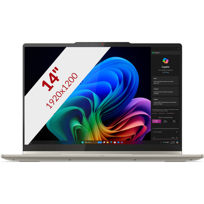 Load image into Gallery viewer, Lenovo yoga 7 2-in-1 14akp10 (83jr00atmh) 14 copilot+ laptop (aluminium | ryzen ai 7 350 | radeon 860m graphics | 16 gb | 512 gb ssd | touch)
