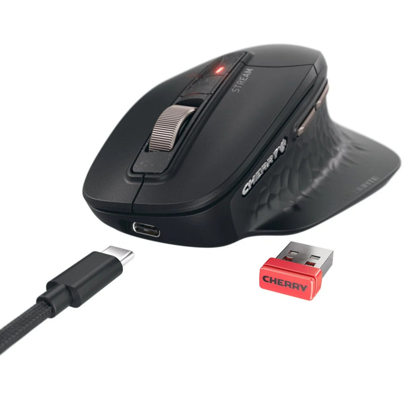 Load image into Gallery viewer, Cherry stream mouse ultimate (zwart koper, 6.000 dpi, bluetooth 2.4 ghz usb)
