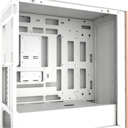 Thermaltake s370 ws snow midi tower behuizing (wit | 2x usb-a | 1x usb-c | tempered glass)