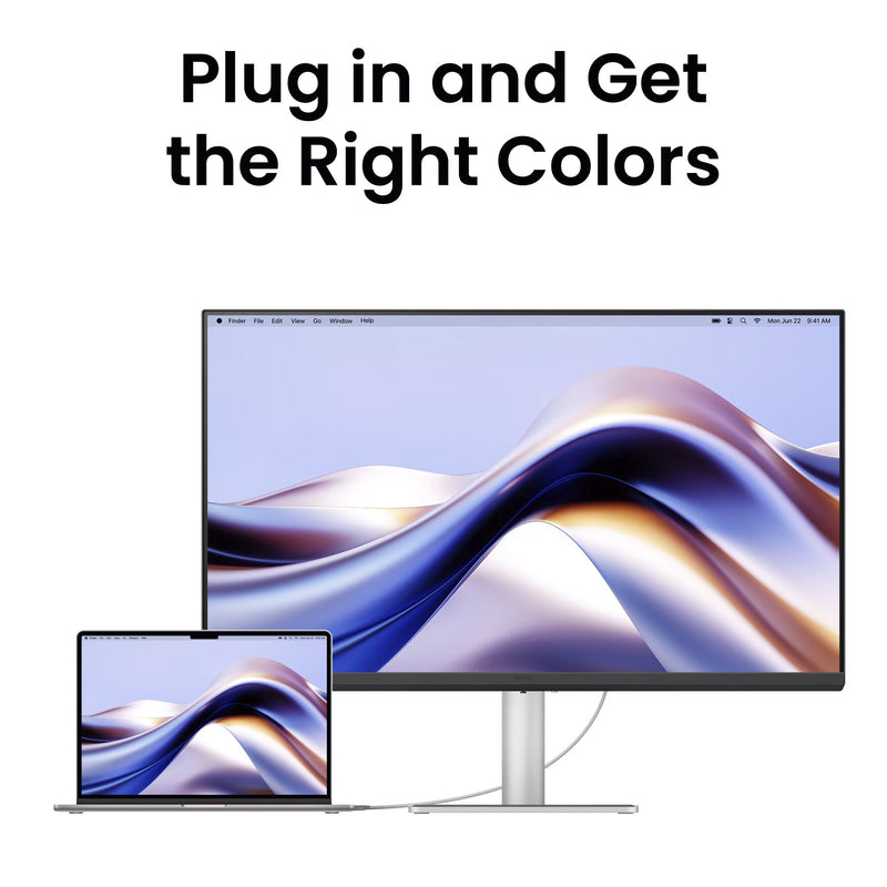 Chargez l'image dans la visionneuse de la galerie, Benq ma270up voor macbook 27 4k uhd monitor (zilver, hdmi, usb-a, usb-c, audio)
