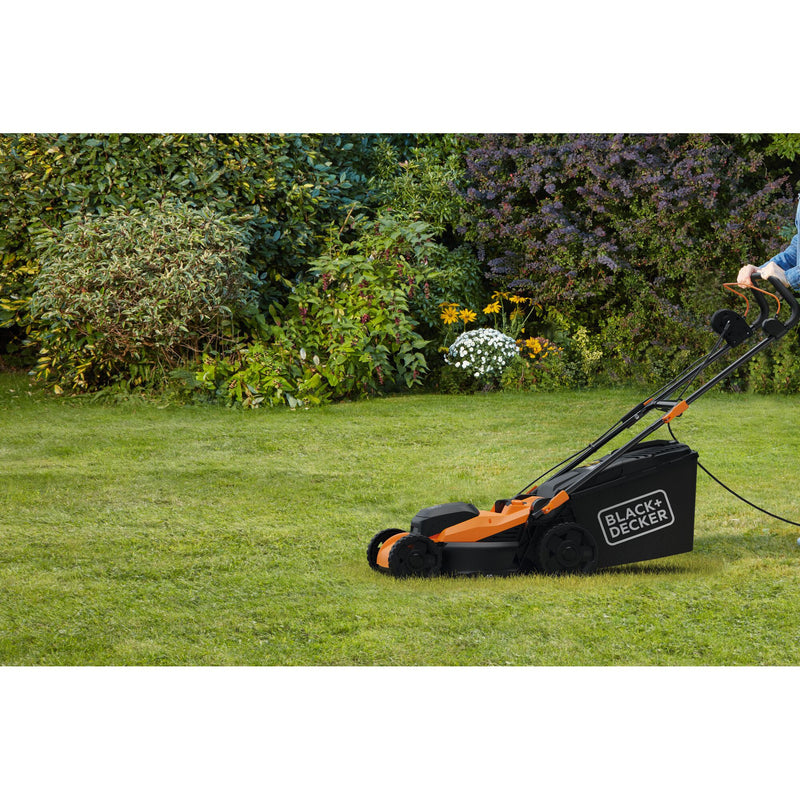Load image into Gallery viewer, Black+decker bemwp400 grasmaaier (oranje zwart, 40cm, 1800w)
