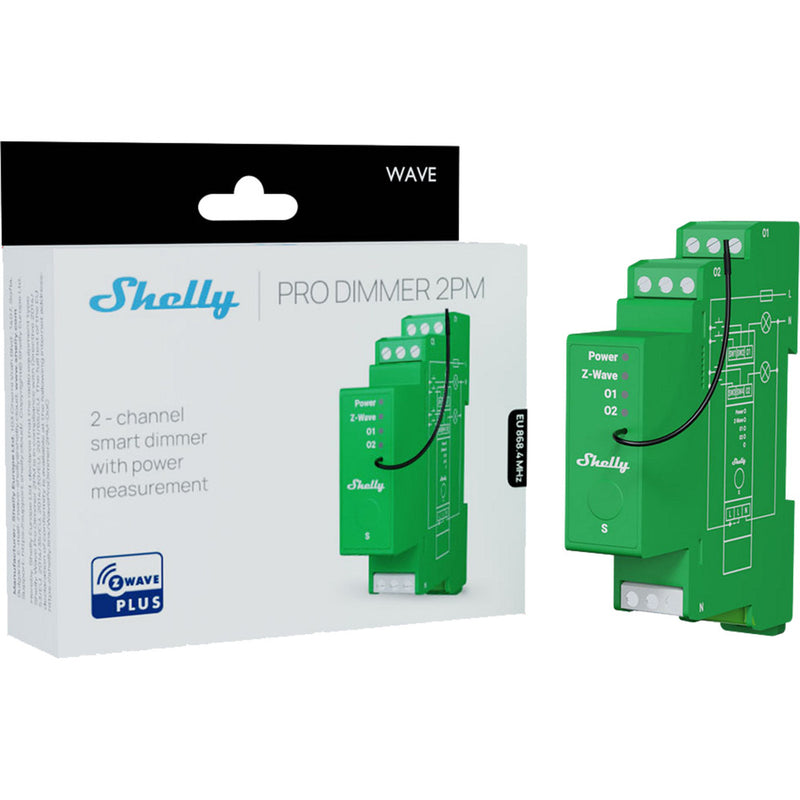 Load image into Gallery viewer, Shelly wave pro dimmer 2pm (groen)
