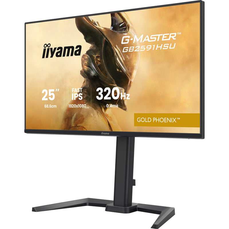 Load image into Gallery viewer, Iiyama g-master gold phoenix gb2591hsu-b1 24.5 gaming monitor (zwart (mat), 320 hz, hdmi, displayport, usb, audio)
