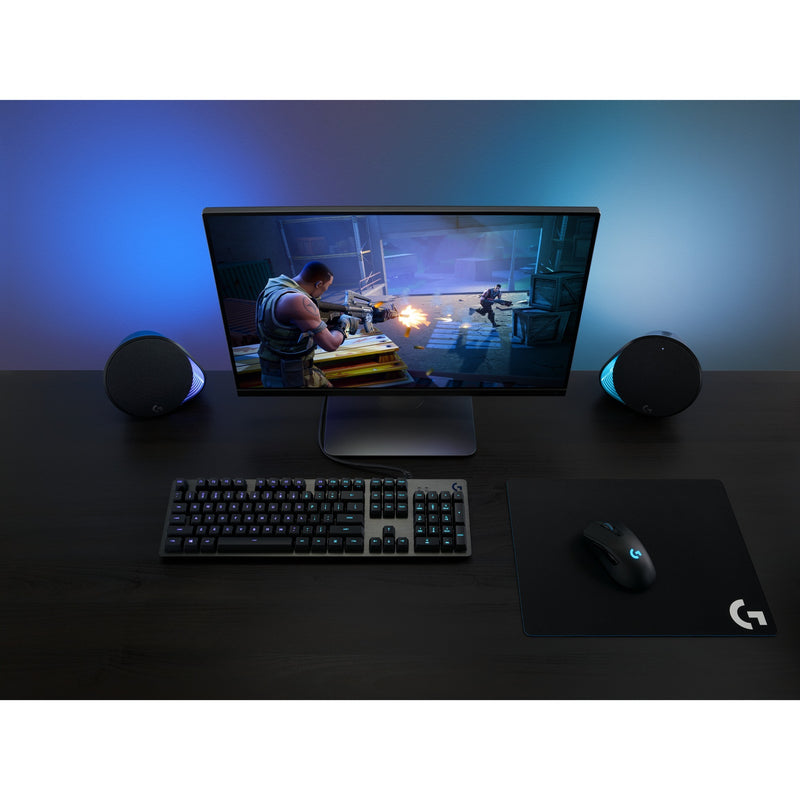Load image into Gallery viewer, Logitech g512 carbon lightsync rgb mechanical gaming keyboard (zwart, us-international lay-out (qwerty), gx brown, 100%, rgb leds)
