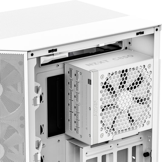 Nzxt c850 gold atx 3.1 modulaire 850 watt voeding (wit, 1x 12v-2x6, 3x pcie)