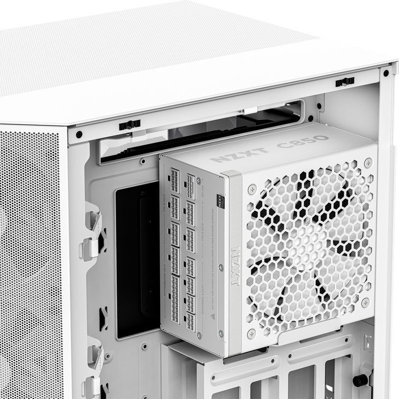 Chargez l'image dans la visionneuse de la galerie, Nzxt c850 gold atx 3.1 modulaire 850 watt voeding (wit, 1x 12v-2x6, 3x pcie)
