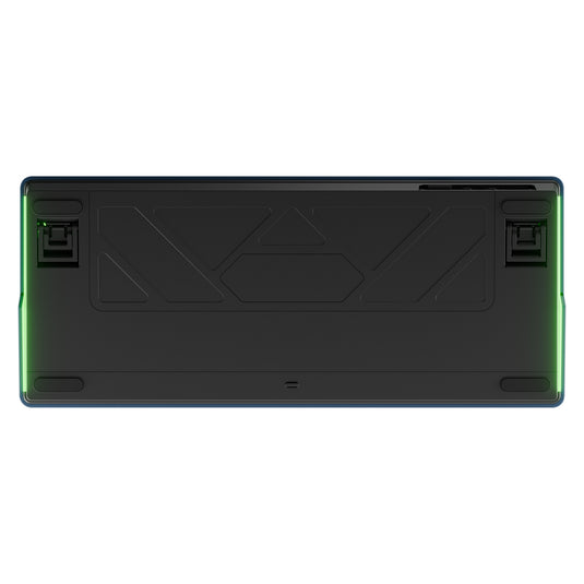 Ducky ok-m-75 rgb mechanisch toetsenbord (zwart, us lay-out (qwerty), ktt linear, 75%, rgb, hot-swap, pbt, 2.4 ghz | bluetooth | usb-c)