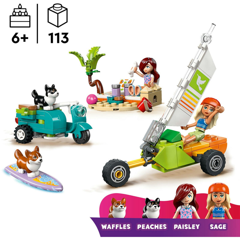 Load image into Gallery viewer, Lego friends - surf- en scooterplezier met de honden constructiespeelgoed (42641)
