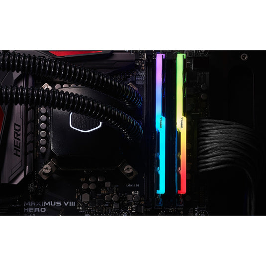 G.skill 32 gb ddr4-3200 (2x 16 gb) werkgeheugen (zwart, f4-3200c16d-32gtzr, xmp 2.0)