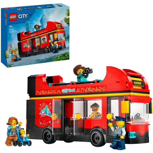Lego city 60407 toeristische rode dubbeldekker