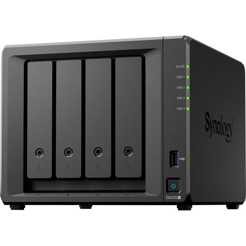 Load image into Gallery viewer, Synology diskstation ds425+ nas (zwart, 2x lan, 2x usb-a 3.2 (5 gbit s))
