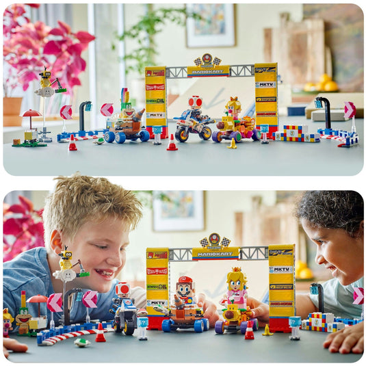 Lego super mario 72036 mario kart baby peach en grand prix set