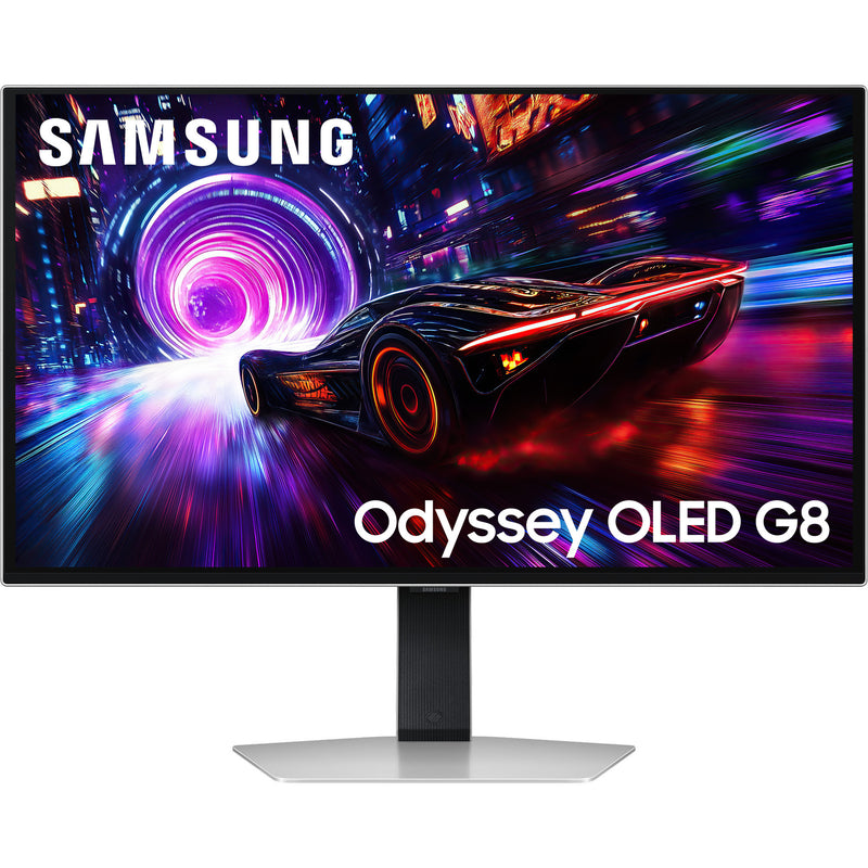 Chargez l'image dans la visionneuse de la galerie, Samsung odyssey oled g8 g81sf 27 4k uhd gaming monitor (zilver, 2x hdmi, displayport, 2x usb-a, usb-b)
