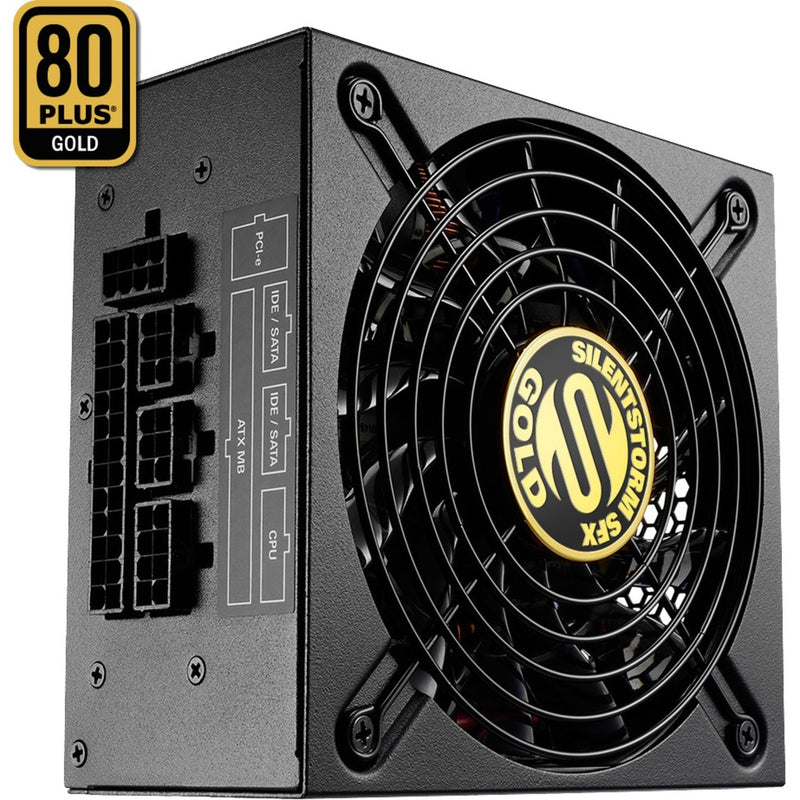 Load image into Gallery viewer, Sharkoon silentstorm sfx 500 gold modulaire 500 watt voeding (zwart, 2x pcie)
