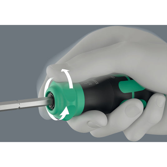 Wera kraftform kompakt 26 ra-r met etui, 6‑delig bitset (zwart groen)