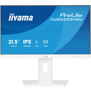 Iiyama prolite xub2293hsu-w7 21.5 monitor (wit (mat), hdmi, displayport, 2x usb-a)