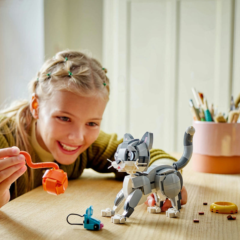 Afbeelding laden in galerijviewer, Lego creator 3in1 speelse kat, hond en duif speelgoed voor meisjes en jongens 8 jaar vanaf 31163
