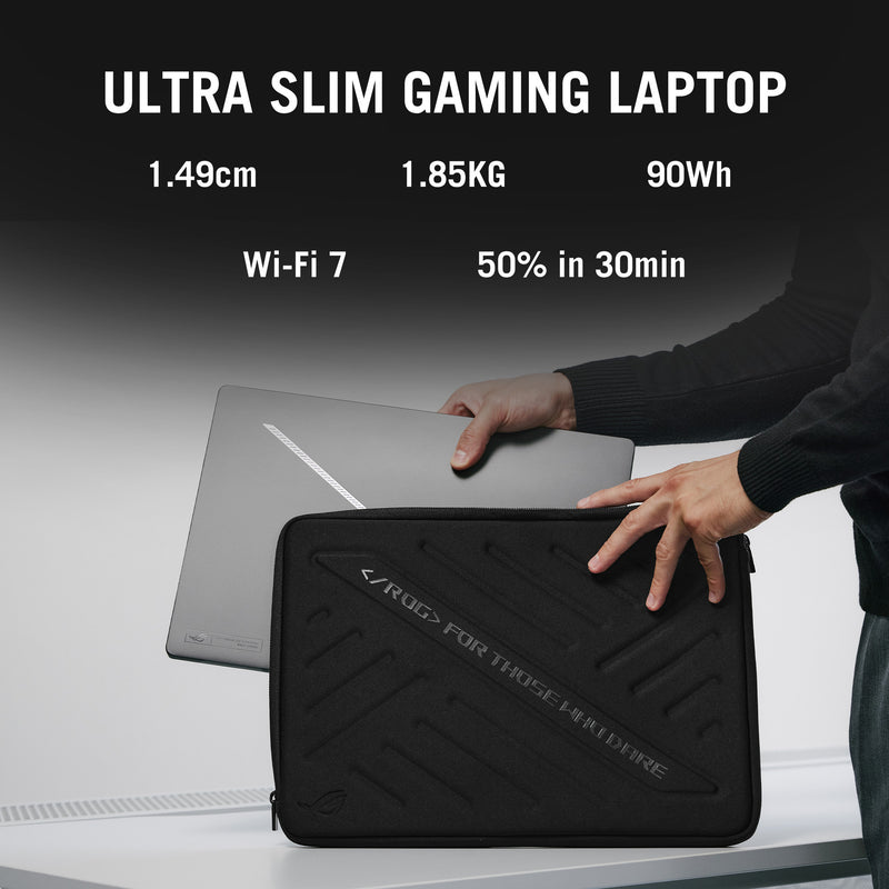 ギャラリービューアに画像をロードする, Asus rog zephyrus g16 gu605cm-qr026w 16 gaming laptop (donkergrijs | ultra 9 285h | rtx 5060 | 16 gb | 1 tb ssd)
