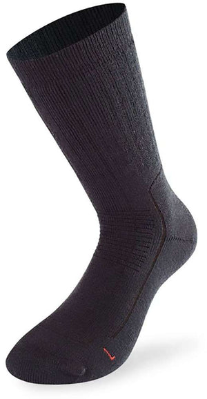 Lenz Wandelsokken Trekking 6.0 merinowol polyacryl zwart maat 35-38