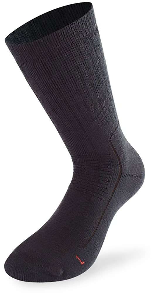 Lenz Wandelsokken Trekking 6.0 merinowol polyacryl zwart maat 35-38
