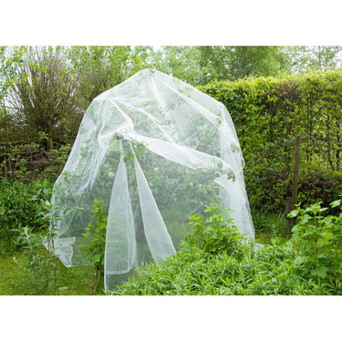Nature insectengaas, fijnmazig insectenhor (wit transparant, 5,2 x 5 m)
